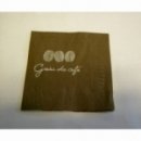 50 serviettes Grain de Café