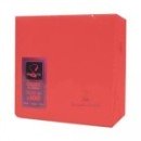 100 serviettes de table ouate de cellulose 2 plis rouge 38 cm