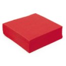 1200 serviettes papier microgaufré double épaisseur rouge 38 cm