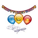 Set Joyeux anniversaire smiley