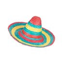 Sombrero Mexicain rouge-vert-jaune adulte