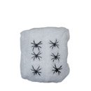 Décoration toile d'araignée blanche avec araignées 100 g Halloween