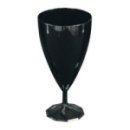 168 verres à vin design plastique rigide noir ébène 15 cl