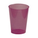 6 verres en plastique rigide prune 30 cl