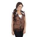Veste western marron femme