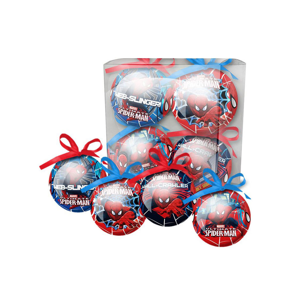4 boules spiderman 7 5 cm noël boules spiderman 7 5 cm noel p