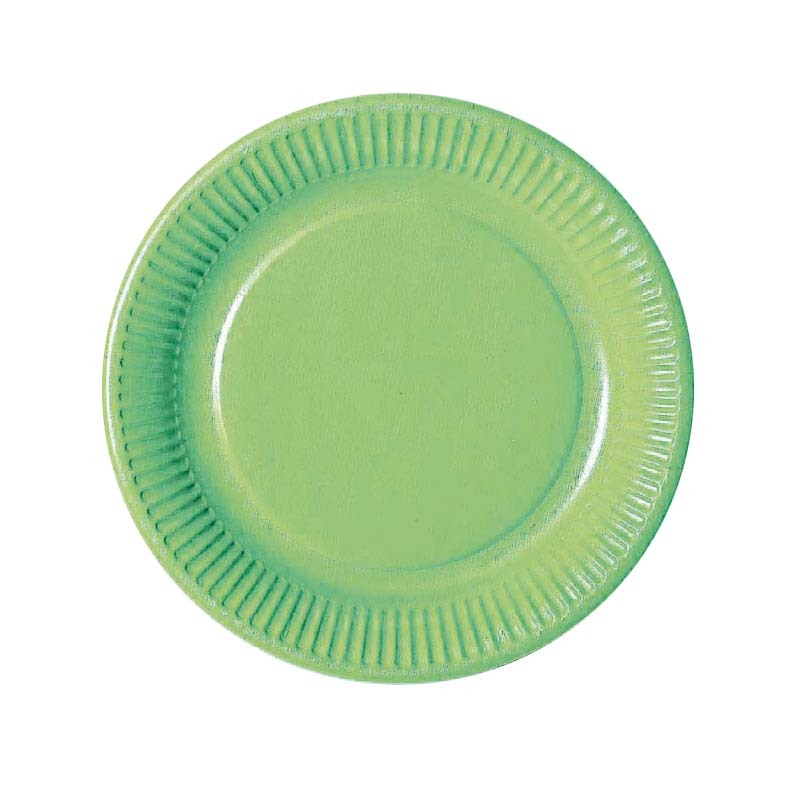Assiettes Festonnees 23 cm Vert Jungle x 8 pieces, vaisselle jetable pas  cher - Badaboum