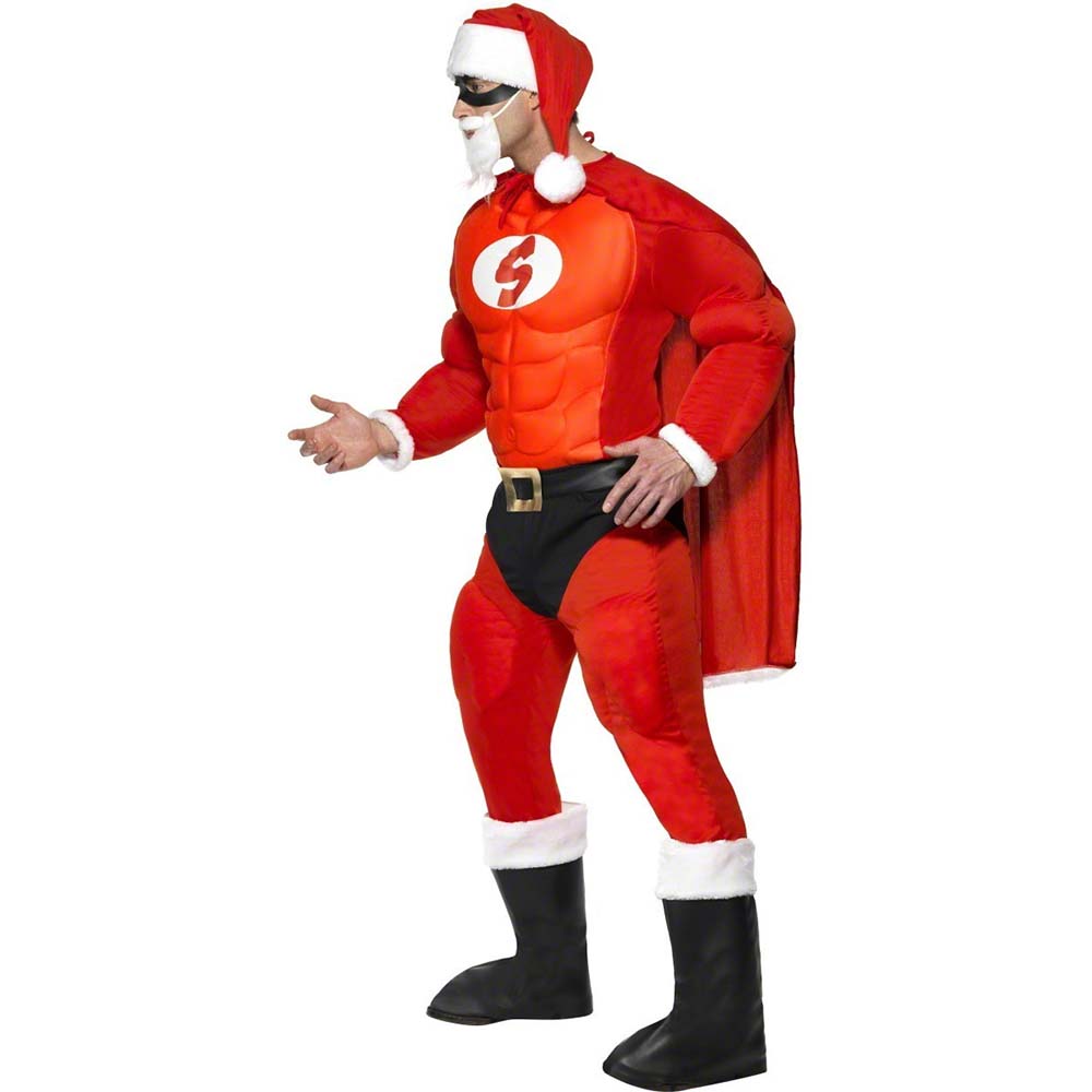 Déguisement père noël homme musclé