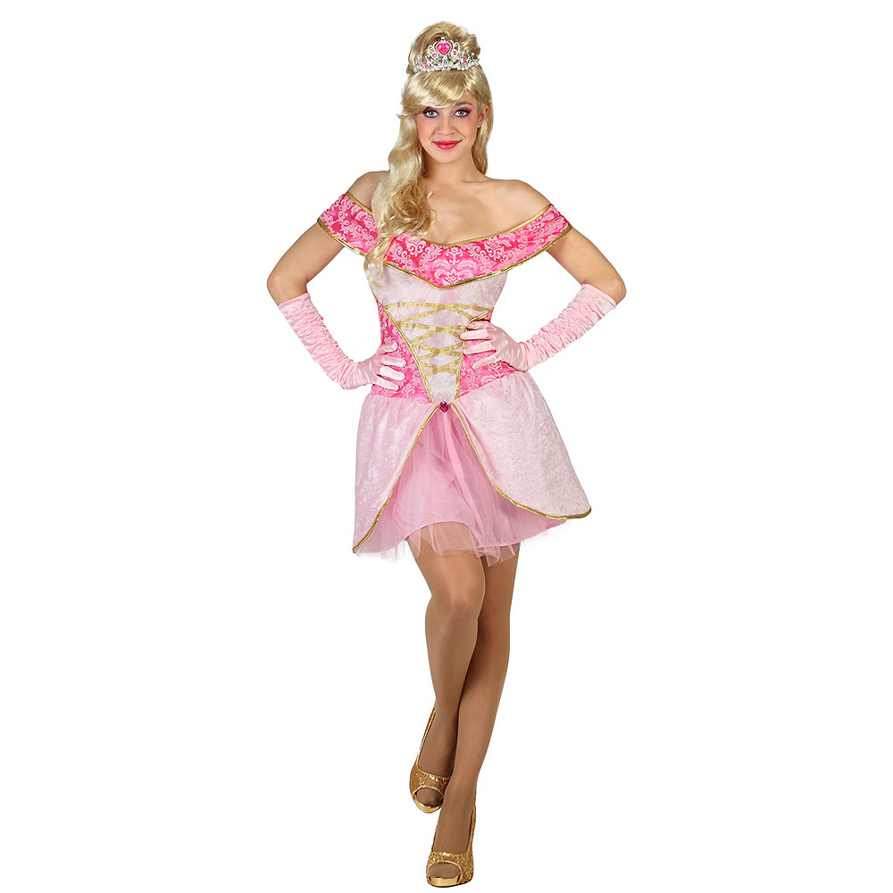 Déguisement princesse rose femme : Déguisement princesse femme