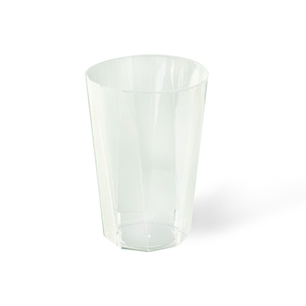 Verre plastique octogonal